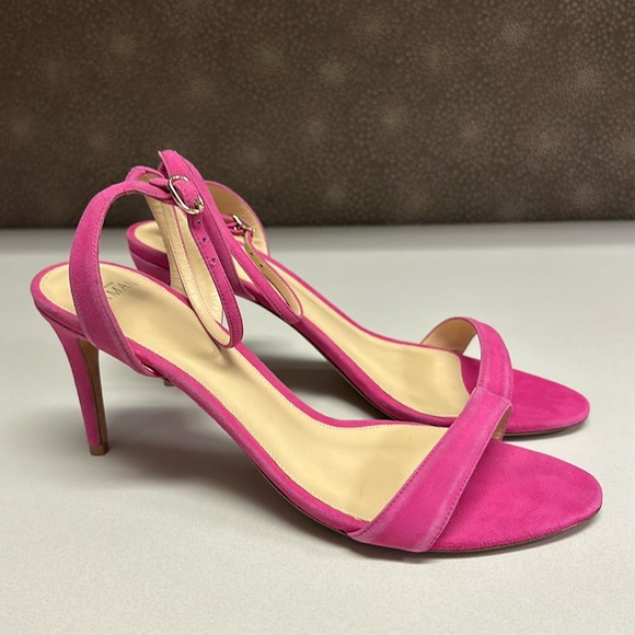 🔥🔥🔥NEW Alexandre Birman Blossom Pink Suede Heels - Picture 6 of 13
